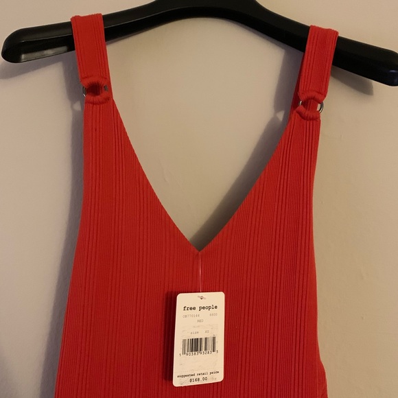 SOLD!!! NWT FREE PEOPLE RED/ORANGE DRESS - Picture 6 of 8